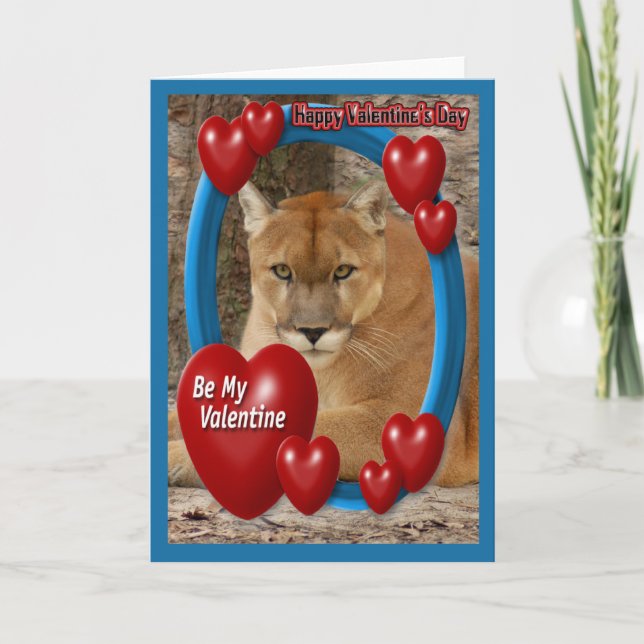 Cougar Valentine Card (Front)
