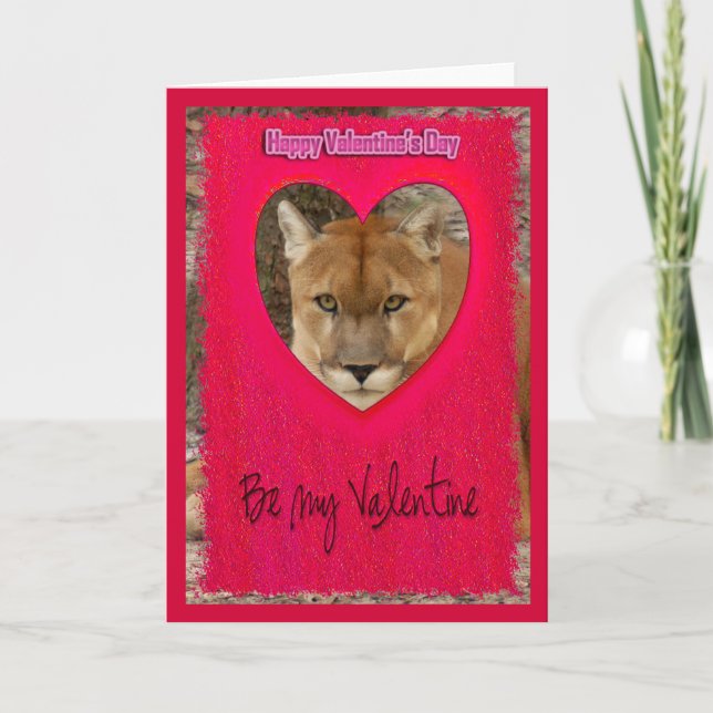 Cougar Valentine Card (Front)