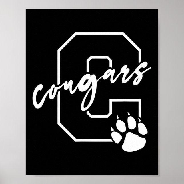 Cougars Bysketbyll Player Kids  Poster (Front)