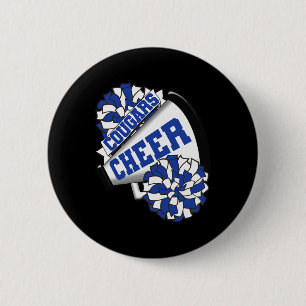 Cougars Cheer Ck To School Cheerleading Spirit B Button