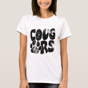 Cougars Footll School Sports Fan Team Spirit T-Shirt