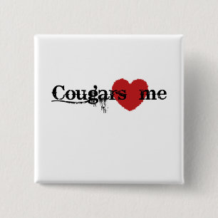 Cougars Love Me Button