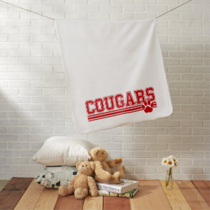 Cougars Paw Baby Blanket