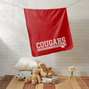 Cougars Paw Baby Blanket