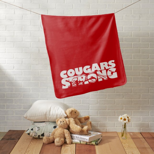 Cougars Strong Baby Blanket (In Situ)