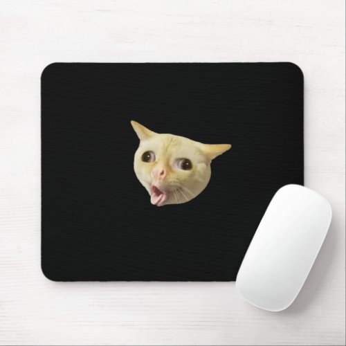 Coughing Cat Meme Mouse Pad