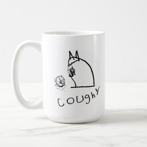 Coughy BW Coffee Mug