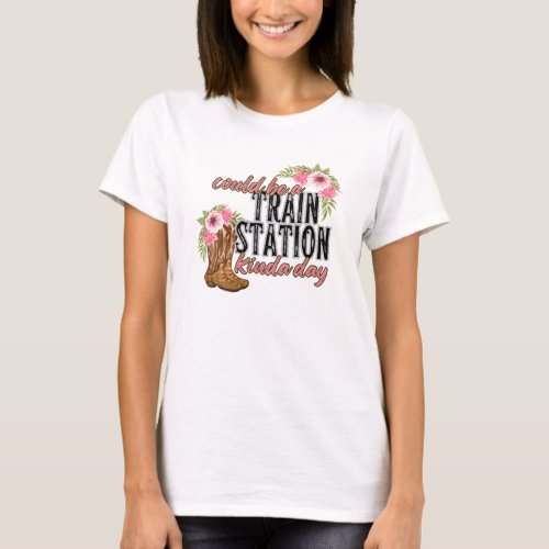 Could be a train station kinda day Yellowstone T_Shirt