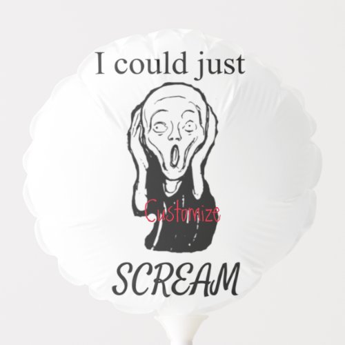Could Just Scream Thunder_Cove Balloon