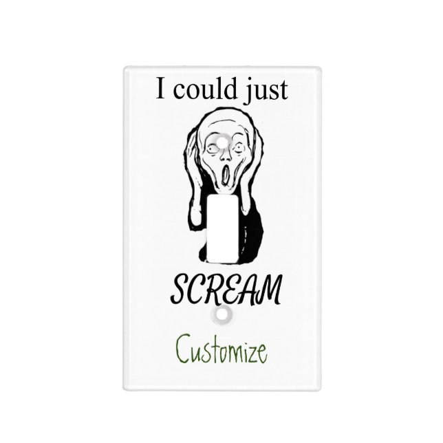 Could Just Scream Thunder_Cove Light Switch Cover (Front)