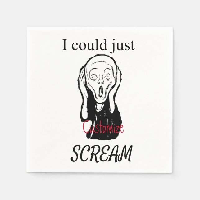 Could Just Scream Thunder_Cove Napkins (Front)