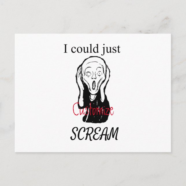 Could Just Scream Thunder_Cove Postcard (Front)