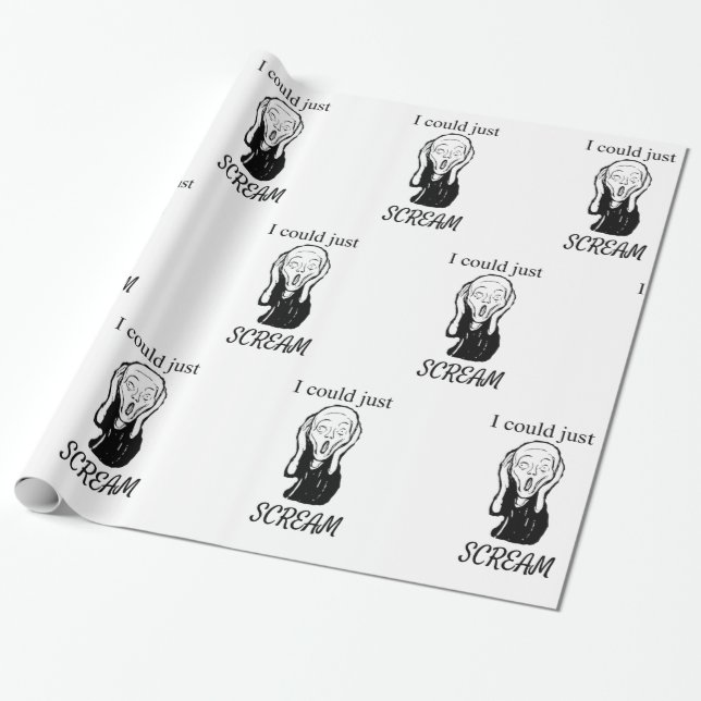 Could Just Scream Thunder_Cove Wrapping Paper (Unrolled)