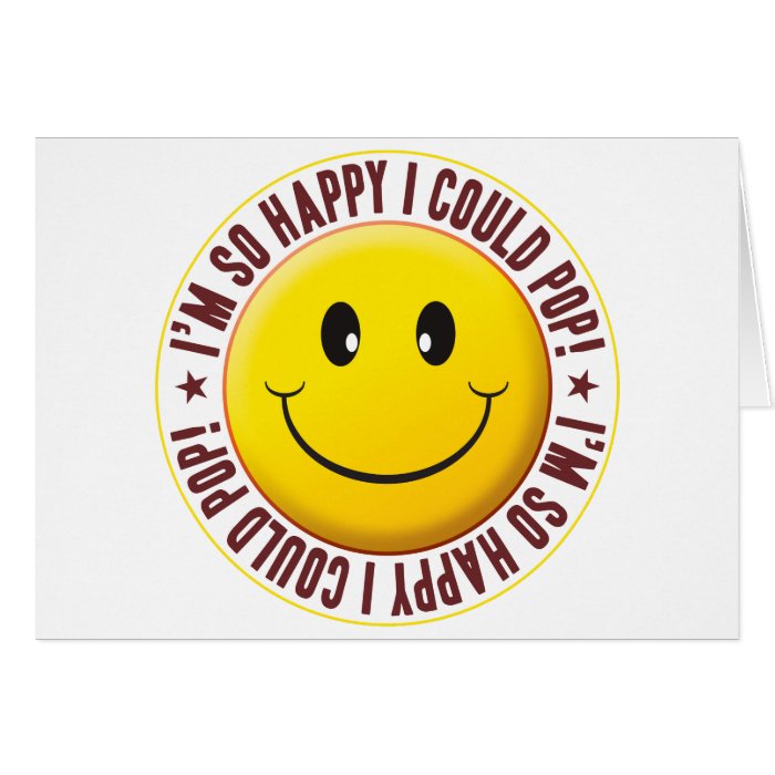 Could Pop Smiley Greeting Card