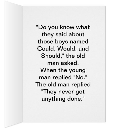 Could, Would, and Should (Inside (Right))