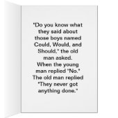 Could, Would, and Should Cards (Inside (Right))