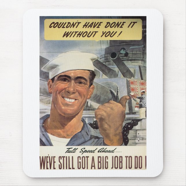 Couldn't Have Done it Without You Mouse Pad (Front)