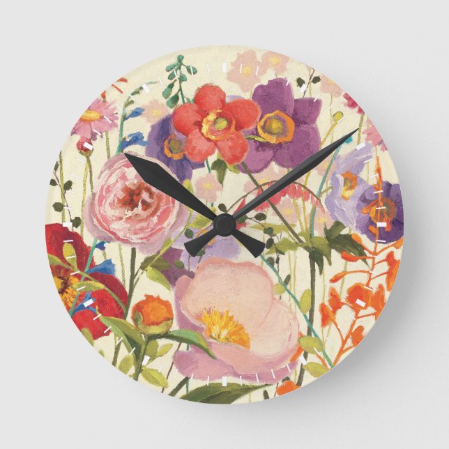 Couleur Printemps Round Clock (Front)