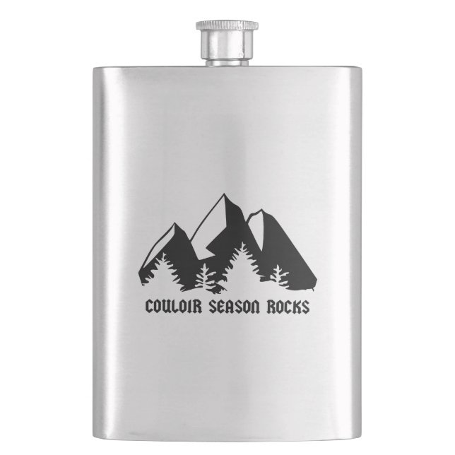 Couloir Season Rocks Flask (Front)