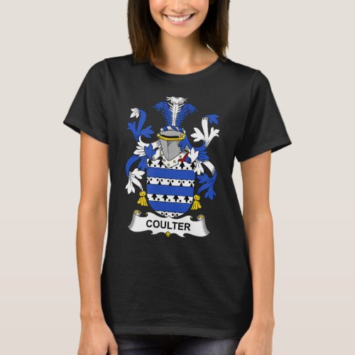 Coulter Coat of Arms  Family Crest  T_Shirt