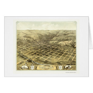 Council Bluffs, IA Panoramic Map - 1868