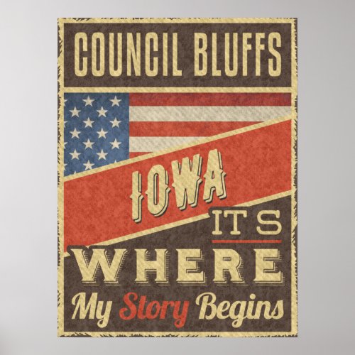 Council Bluffs Iowa Poster