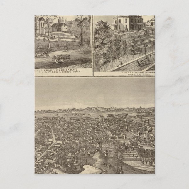 Council Bluffs Postcard (Front)