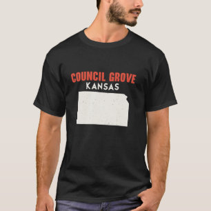Council Grove Kansas USA State America Travel Kans T-Shirt