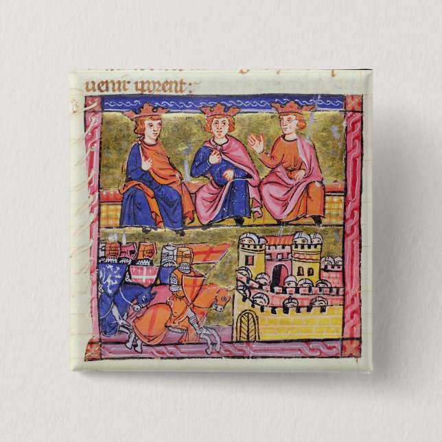 Council of Acre and  Damascus Pinback Button (Front)