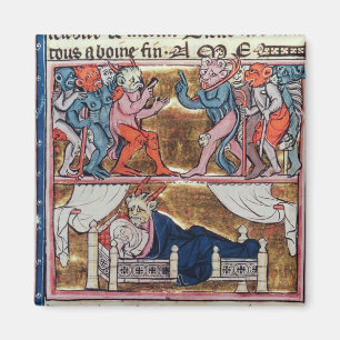 Council of Demons, from 'l'Histoire de Merlin' Magnet