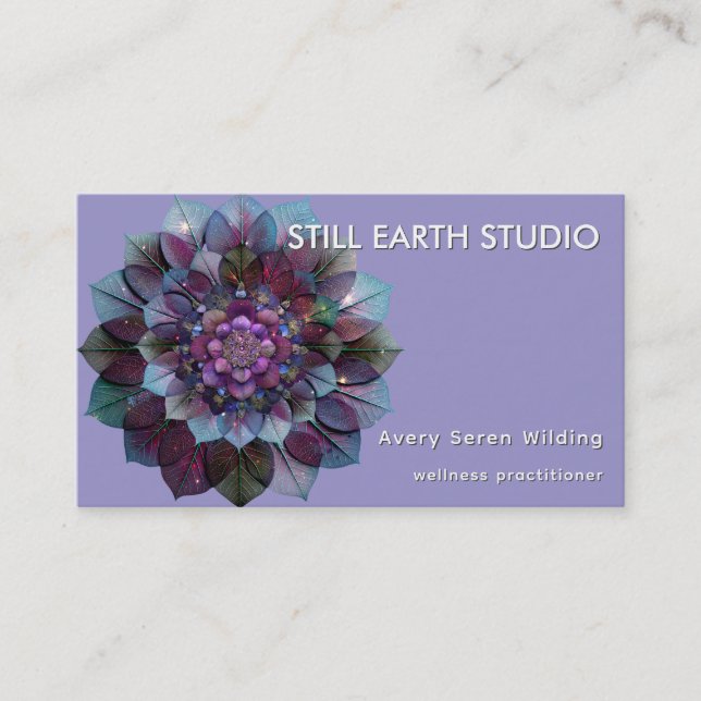 Council of Leaves | Mandala Business Card (Front)