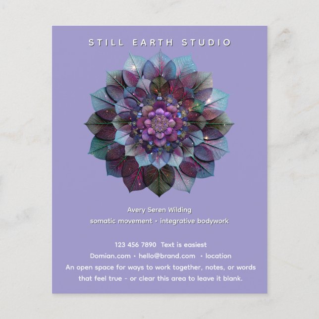 Council of Leaves | Mandala Flyer (Back)