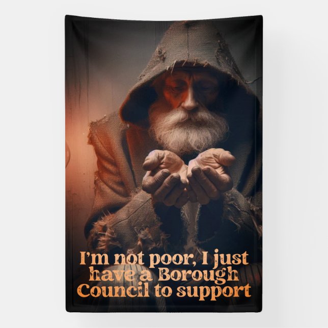 Council Tax Man Banner (Vertical)