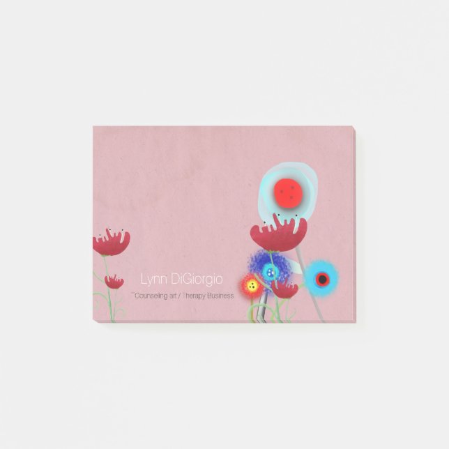 Counseling art therapy business post-it notes (Front)