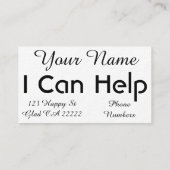 Counseling Business Card (Back)