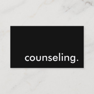 counseling. business card