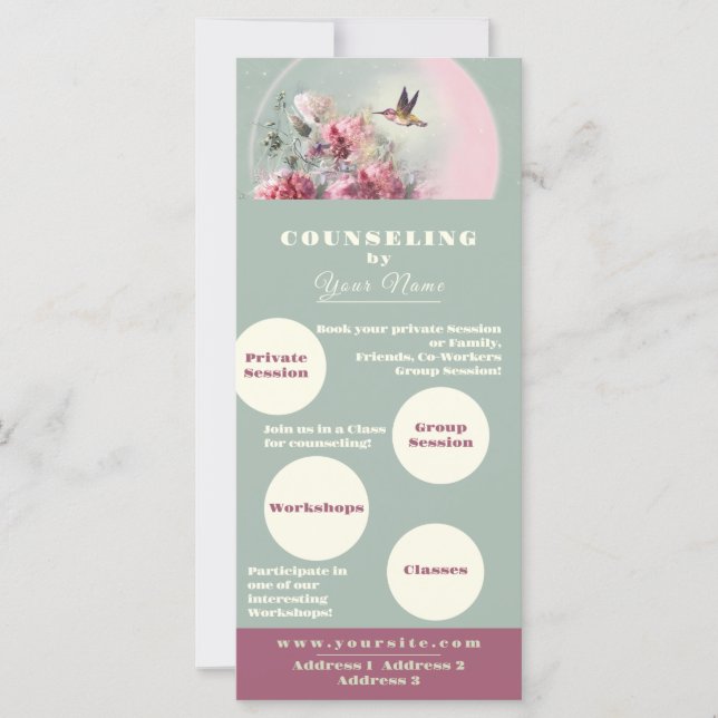 Counseling - Business Card, Flyer, Promo Card (Front)