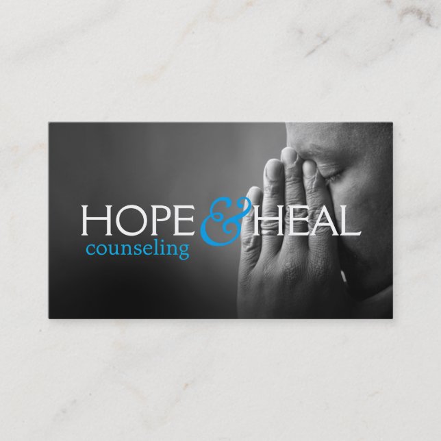 Counseling Life Coach Therapy Therapist Business Card (Front)