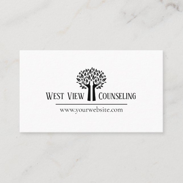 Counseling, Life Coach, Therapy, Therapist, Business Card (Front)