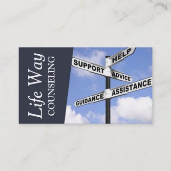 Counseling Life Coach Therapy Therapist  Business Card by ArtisticEye at Zazzle