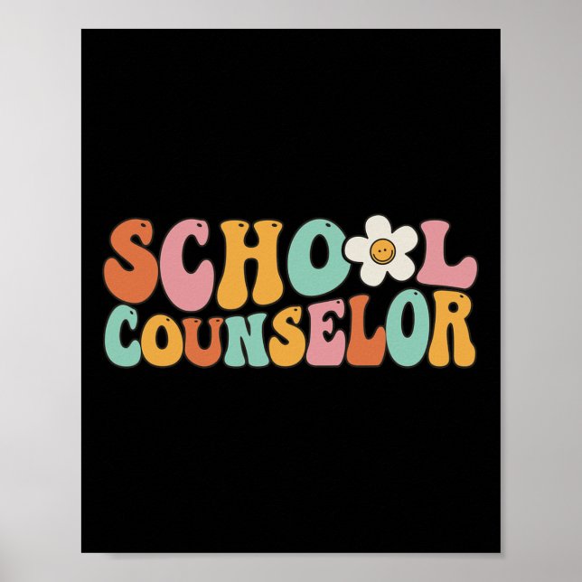 Counseling Office School Guidance Groovy Back To S Poster (Front)
