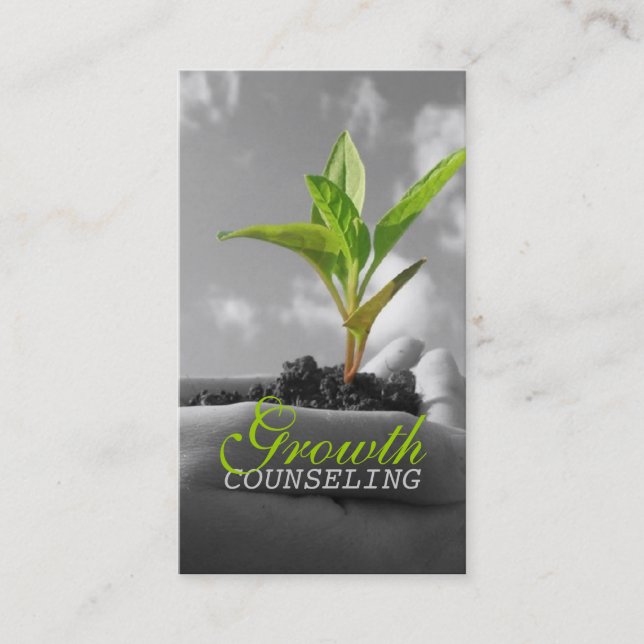 Counseling, Therapist, Spiritual, Life Coach, Business Card (Front)