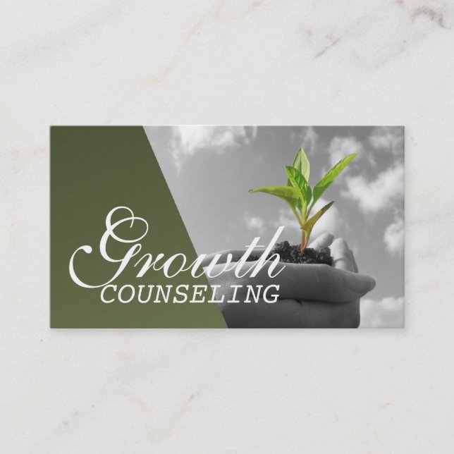 Counseling, Therapist, Spiritual, Life Coach, Business Card (Front)