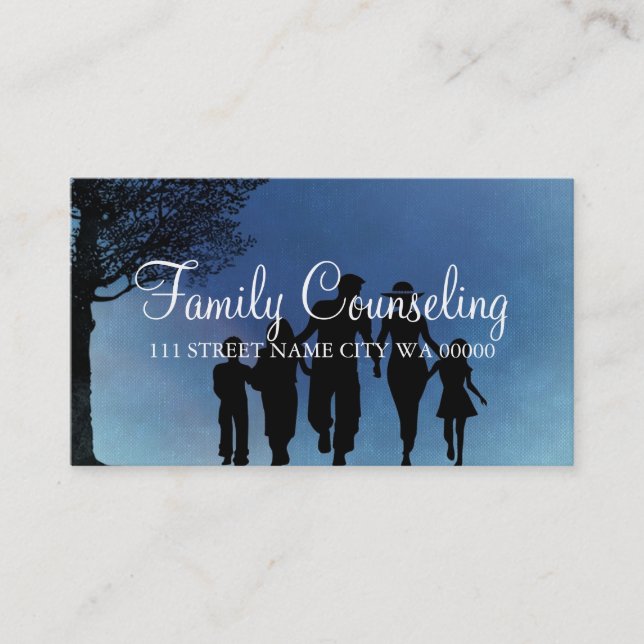Counseling, Therapist, Spiritual, Life Coach, Business Card (Front)