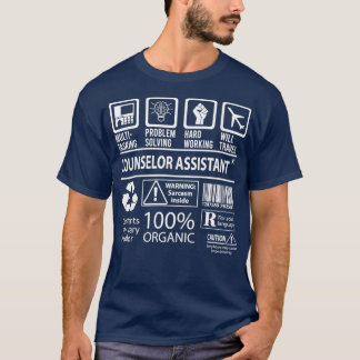 Counselor Assistant MultiTasking Certified Job Gif T-Shirt