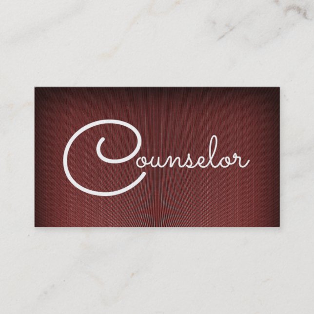 Counselor Business Card (Front)