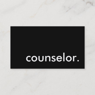 counselor. business card
