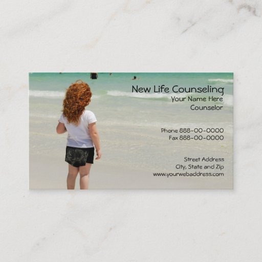 Customizable Counselor Business Card