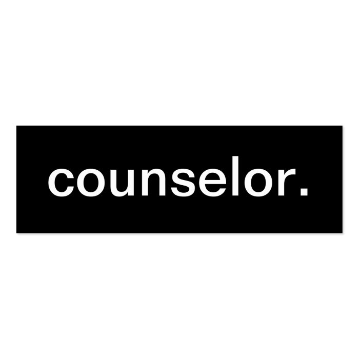Counselor Business Card Zazzle