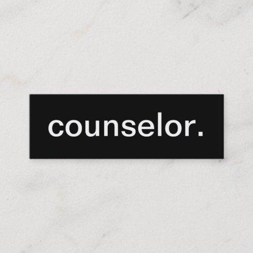 Counselor Business Card